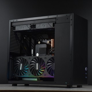 GEEEK B20 Micro-ATX MATX 18.8L 鋁機殼 雙4mm半透明側板