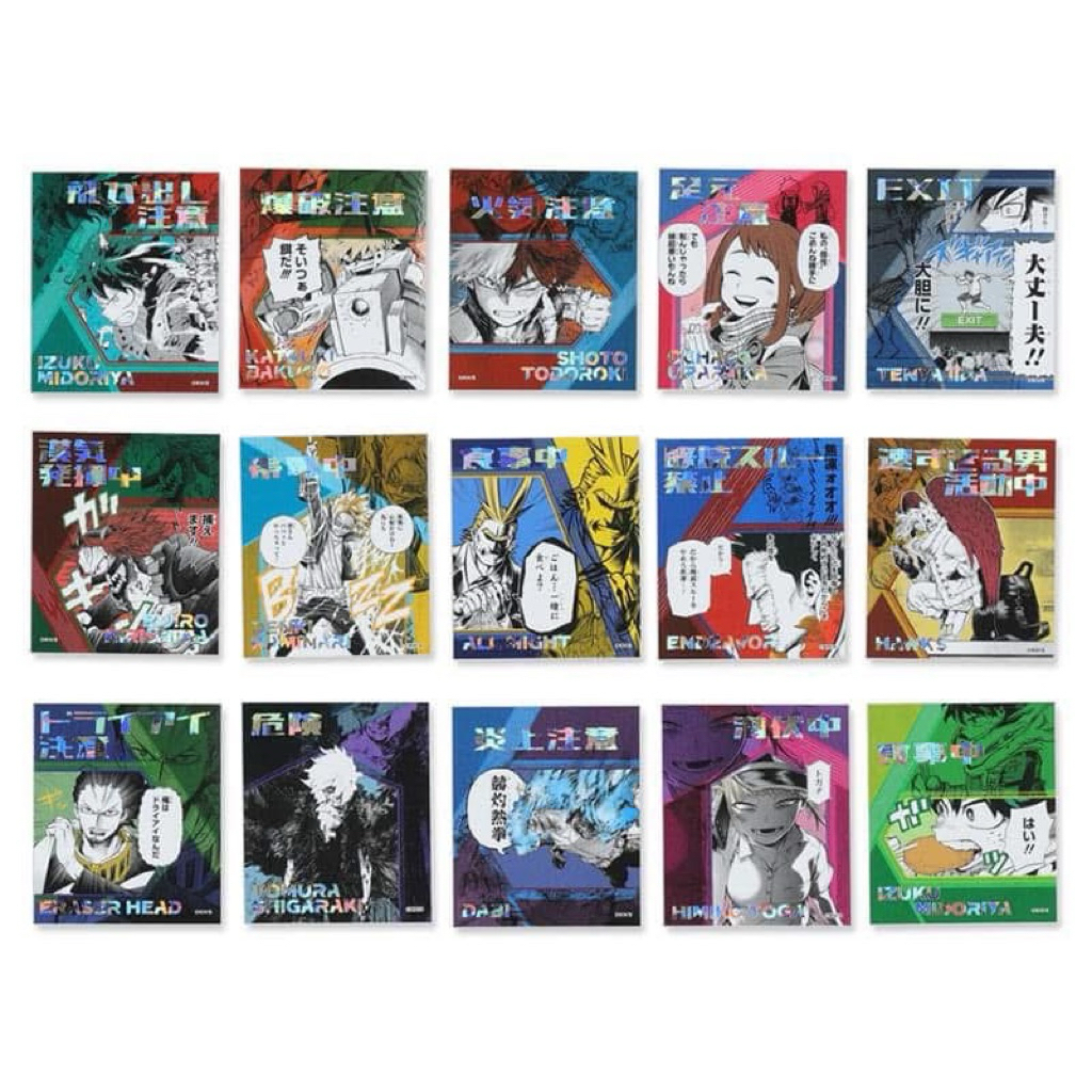 【我的英雄學院】警語貼紙 盲包 確認款 綠谷出久 奮進人 上鳴電氣  渡我被身子 死柄木弔 志村轉弧 無原包 現貨