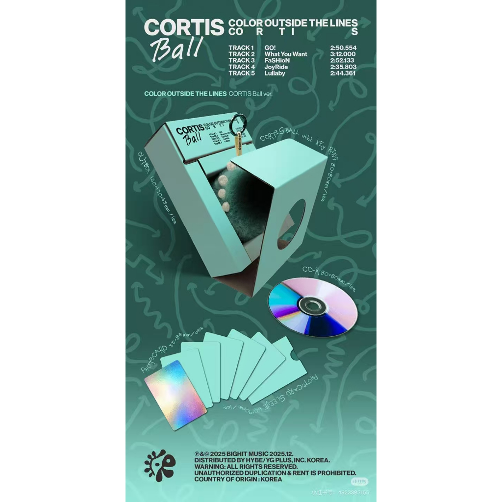 ⭐️韓國正版代購預售⭐️CORTIS  新專輯1 CORTIS - The 1st 新專毛絨挂件全套含小卡