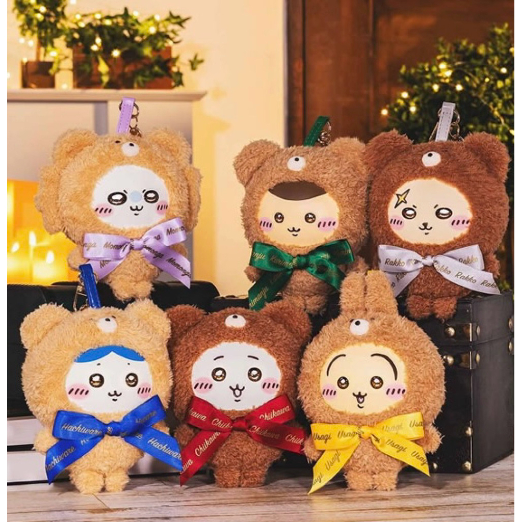 【經典日貨】現貨 日本正版 chiikawa 泰迪熊系列 吉伊 小八貓 烏薩奇 栗子饅頭 飛鼠小桃 海獺師傅 吊飾