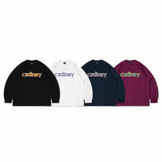 GOSPEL【ORDINARY LOGO L/S TEE】 昏眩LOGO 基礎長TEE