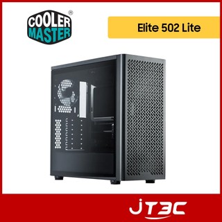 酷碼 Elite 502 Lite 黑 玻璃透側機殼