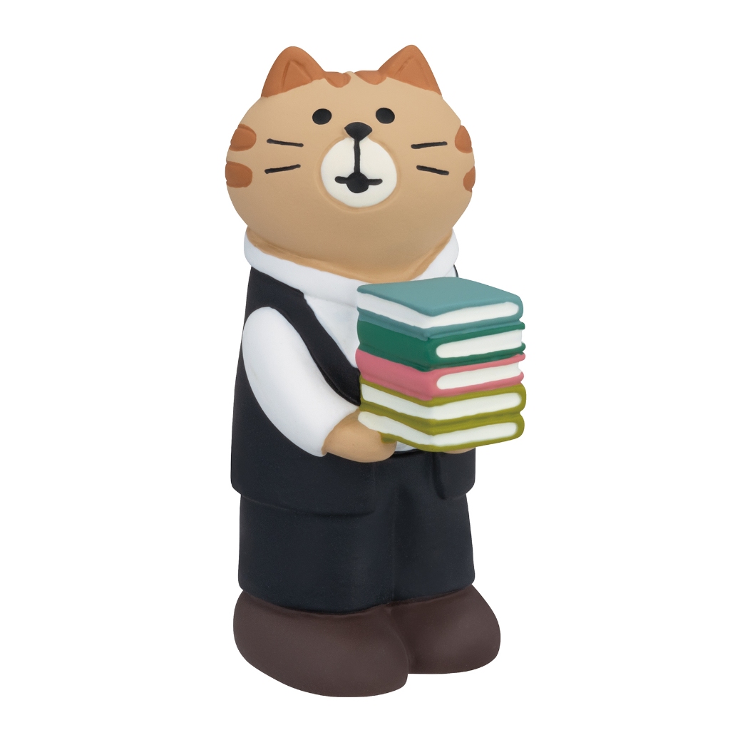 【誠品獨家】日本DECOLE誠品書店的店員貓公仔/ 手拿書 eslite誠品