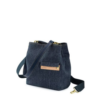 免運二手satana Denim 丹寧水桶包牛仔色藍色肩背包斜背包手提包