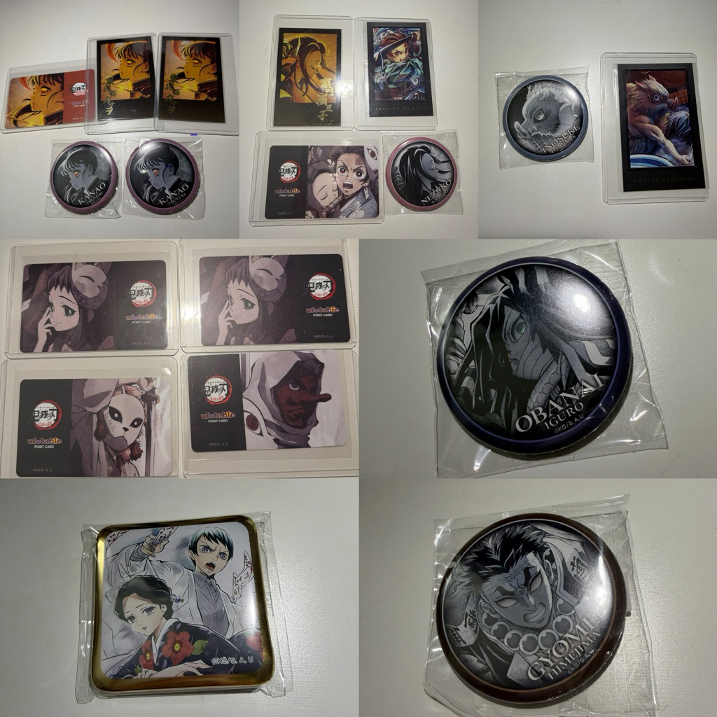 【全新原包裝】鬼滅之刃 dining 抽賞 徽章 拍立得 積分卡 錆兔 真菰 伊黑小芭內 珠世 愈史郎 香奈乎 禰豆子
