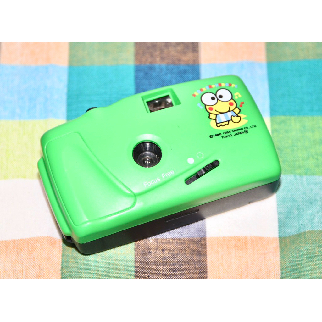 【經典古物】 現貨 絕版品 大眼蛙 三麗鷗 Keroppi 大眼蛙特仕機 大眼蛙聯名款 底片相機 傻瓜相機 隨身機