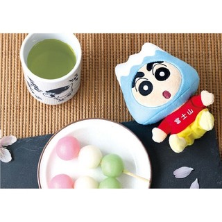 【蠟筆小新】🇯🇵限定商品！富士山小新絨毛吊飾 日落小物 交換禮物 聖誕禮物