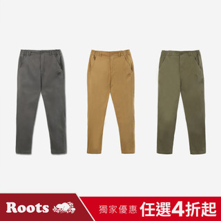 【Roots】女裝 - 經典Logo直筒長褲 - 多款選