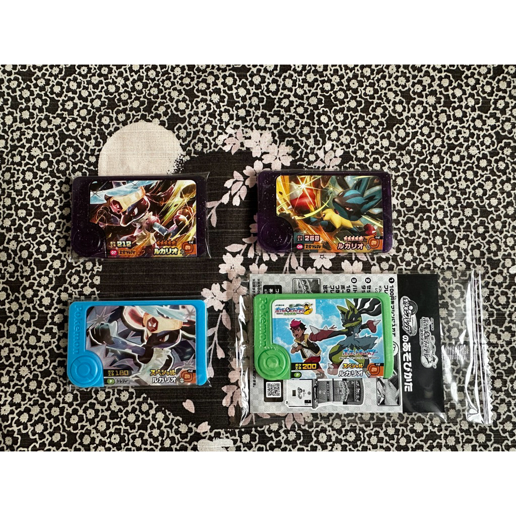 Pokémon frienda 路卡利歐 太晶稀有卡 異色路卡利歐超級進化 一套四張