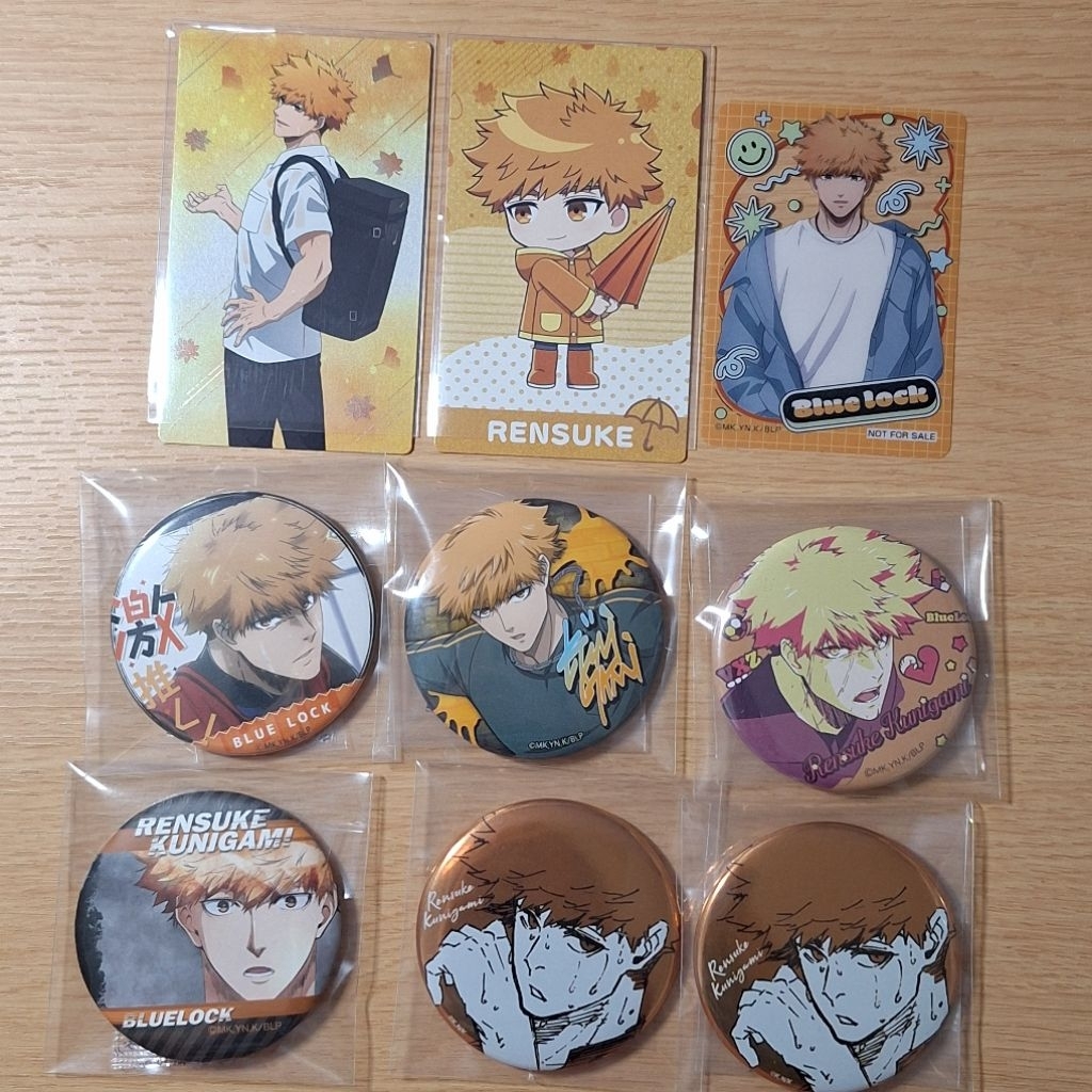 藍色監獄 國神鍊介 周邊官方 徽章 國神鍊介agf 金屬原畫