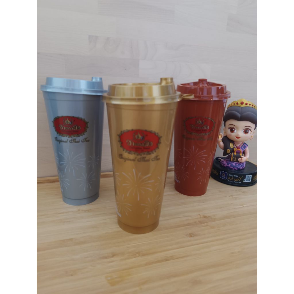 【現貨/2025最新80週年限量金色杯杯】泰國限量手標杯~泰式奶茶經典杯