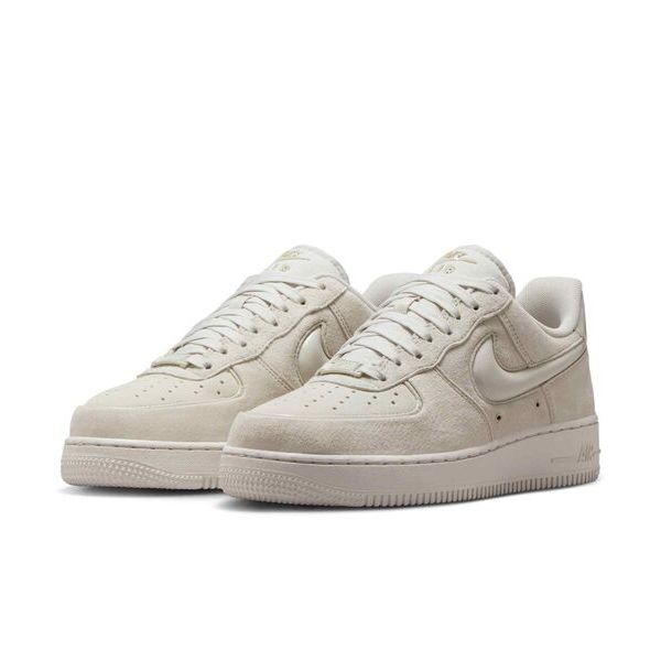 罐頭選貨🥫NIKE W AIR FORCE 1 '07 米白 AF1 麂皮 奶白 立體LOGO HV4406-001