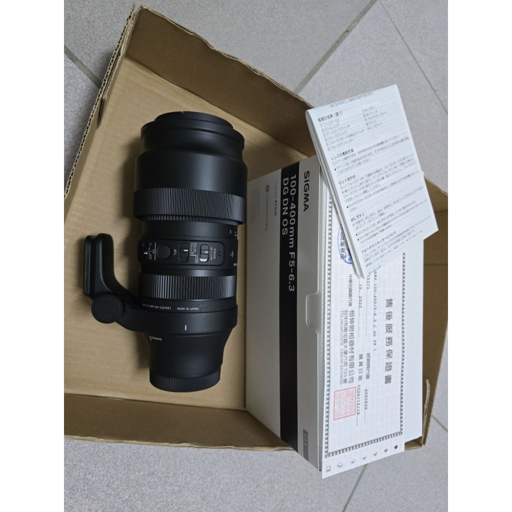 SIGMA 100-400 L Mount+原廠腳架環 極新 盒單在