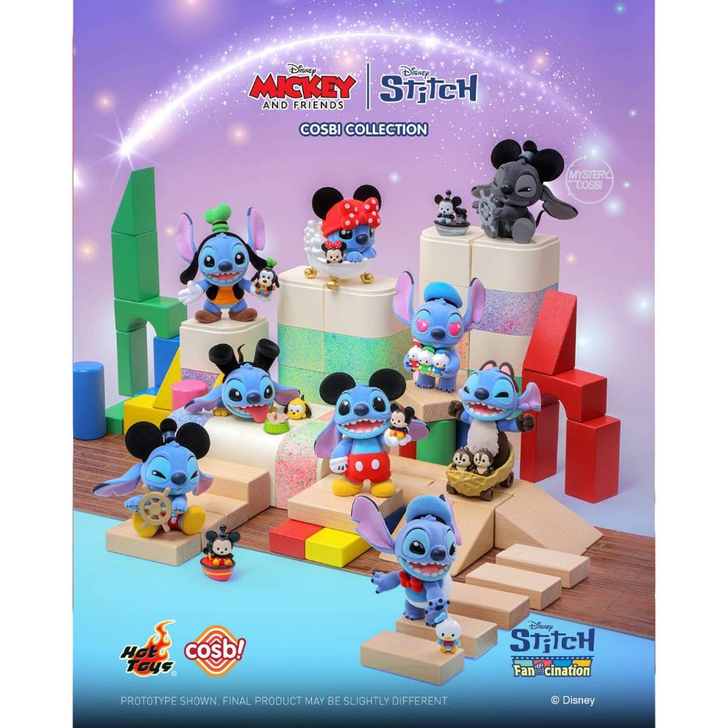 🔅【蓉昕小舖】🔅Hot Toys Cosbi 迪士尼 史迪奇狂熱系列 米奇與好友 變裝 好友 盲盒 盒玩 公仔