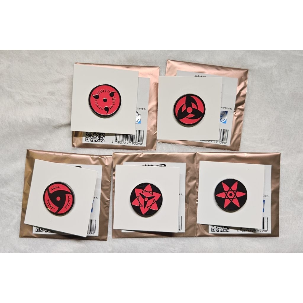 火影忍者 疾風傳 忍-SHINOBI- 寫輪眼別針 分售(佐助/鼬/卡卡西/帶土)