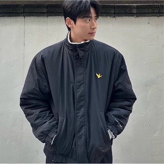mark gonzales double-sided lambswool windproof jacket