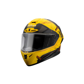 Lubro CORSA TECH＊帽子先生＊CORSA TECH 361黃全罩安全帽大鴨尾通風後擾流全盔頭盔