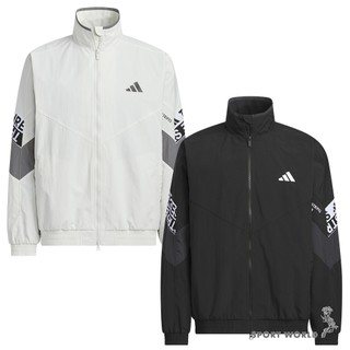 Adidas 立領外套 男裝 防潑水 透氣 灰/黑【運動世界】KA1264/KA1265
