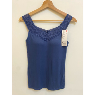 🌸闆娘二手服飾🌸二手衣 日係品牌Uniqlo  HEATTECH BRA TOP 坦克背心（蕾絲） 灰藍 女款 二手女裝