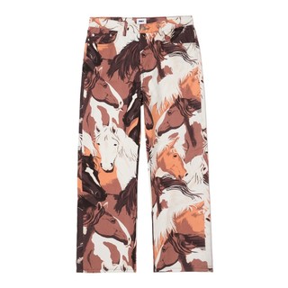OBEY Classic Baggy Printed Denim - Brown Multi 長褲