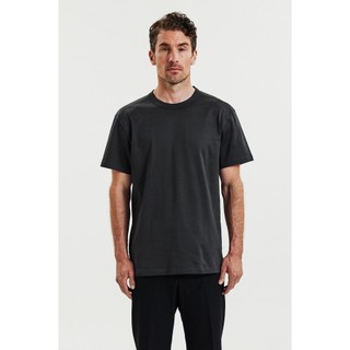 Bread & Boxers Crew-Neck Pima 圓領男用高端厚T - 煙燻灰 7.1 oz 素t 短t 厚t
