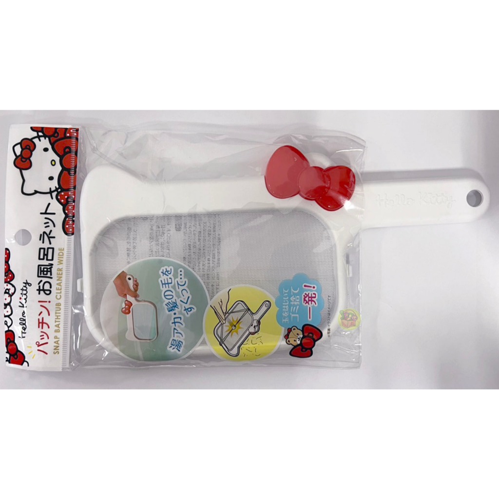 【JPGO】特價-日本進口 三麗鷗 Kitty造型 浴缸用 毛髮濾網