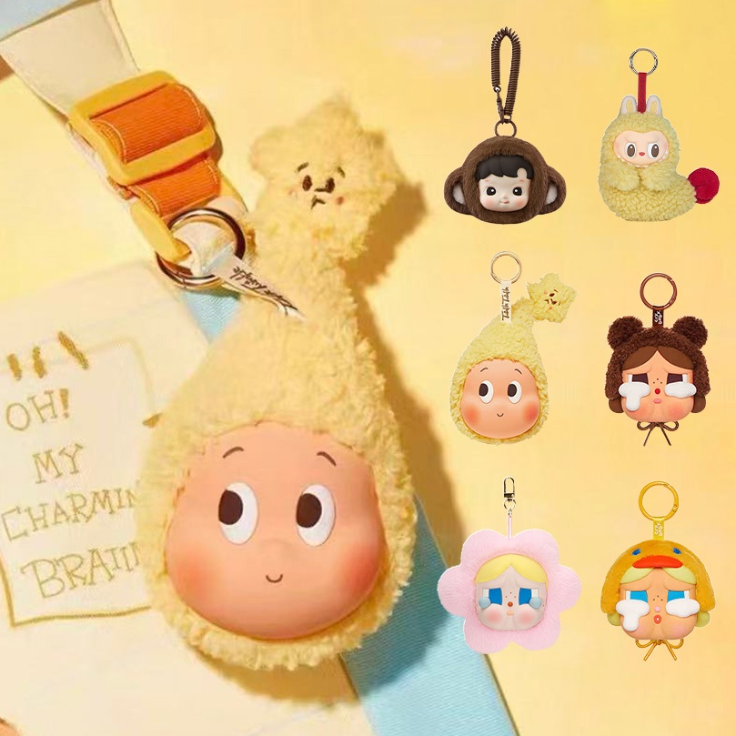 1-2天出貨 免運【正版】POPMART 泡泡瑪特 耳機包 周邊掛件 我們都是星星人耳機包 哭哭熊耳機包 搪膠毛絨掛件