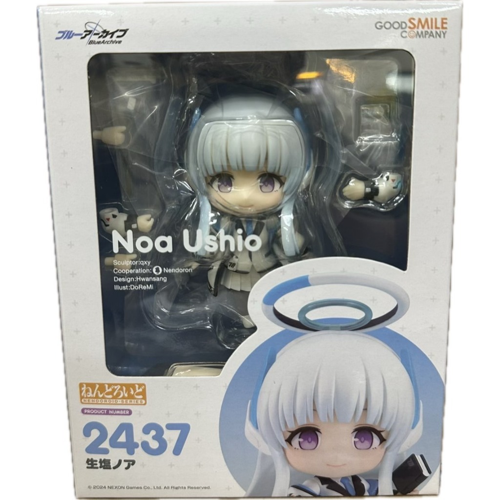 【AJ媽咪玩具鋪】代理版GSC 黏土人 2437 生鹽乃愛 Noa Ushio 蔚藍檔案 Blue Archive Q版