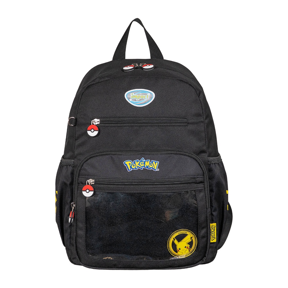 【IMPACT】寶可夢徽章系列-後背包-黑色 IMQPKM004BK 皮卡丘 神奇寶貝 Pokemon
