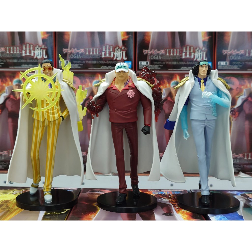 🔥鹿本🔥有貨！ 全新 日版 景品 BANPRESTO 海賊王 THE 出航 海軍 三大將 赤犬 青雉 黃猿 公仔 模型