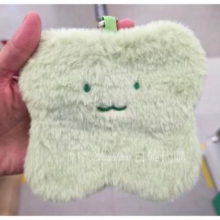 現貨 韓國 大創 DAISO 毛茸茸 幸運草 零錢包 收納包 四夜草 吊飾 收納袋 扣環收納包