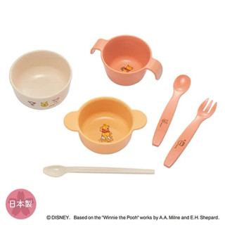 《Dubi baby》Combi 康貝小熊維尼嬰兒餵食餐具套組