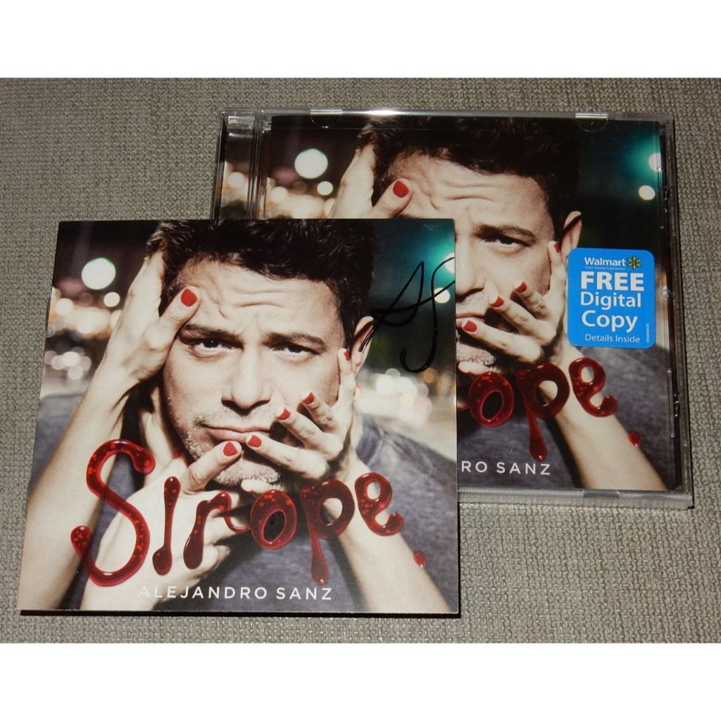 Alejandro Sanz 亞雷漢德羅桑斯 - Sirope 親筆簽名CD 未拆殼裂