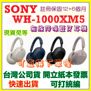 現貨 SONY WH-1000XM5 耳罩式降噪耳機 WH1000XM5 藍牙耳機 無線耳機
