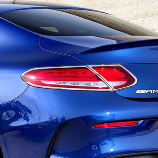 Benz C-Class C205 Coupe 2015-2023 電鍍銀 後燈飾框 鍍鉻尾燈框