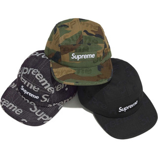 【area0439】2025 Supreme Jacquard Logos Denim Camp Cap 丹寧刺繡 帽子