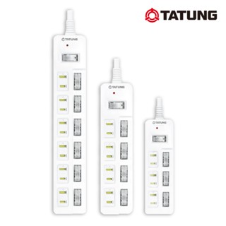 【TATUNG大同】電源延長線｜2插頭 兒童安全保護蓋 獨立開關 規格可選 現貨