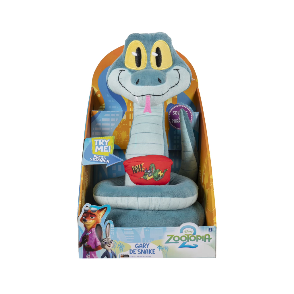 HappyHour:蓋瑞現貨*美國購回 迪士尼 動物方城市 Zootopia 蓋瑞蛇 茱蒂 有聲 玩偶