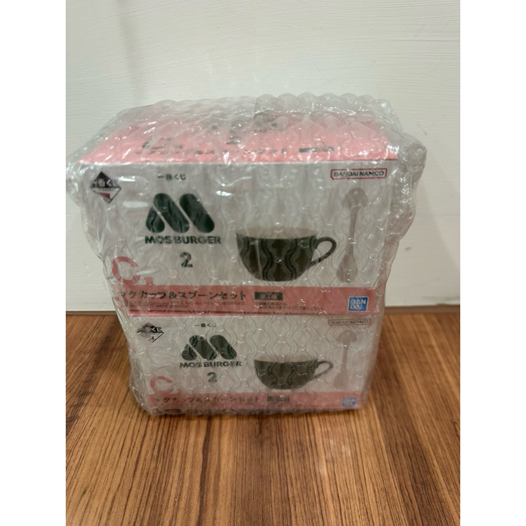 全新～日本🇯🇵一番賞 摩斯漢堡 MOS BURGER 2 C賞 馬克杯+湯匙套組 摩斯漢堡馬克杯和湯匙套組 實用馬克杯