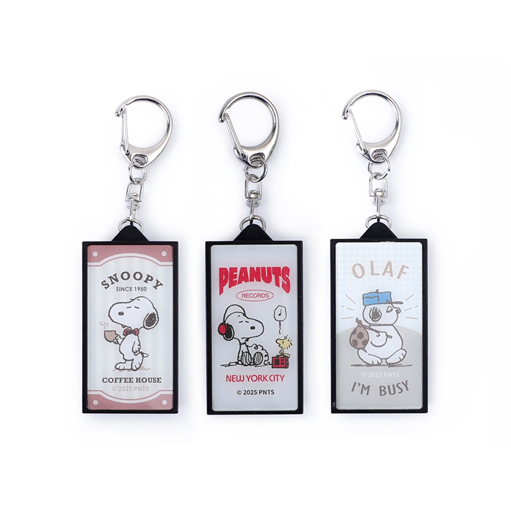 Peanuts史努比燈箱鑰匙圈-Norns Original Design Snoopy Olaf 歐拉夫LED吊飾