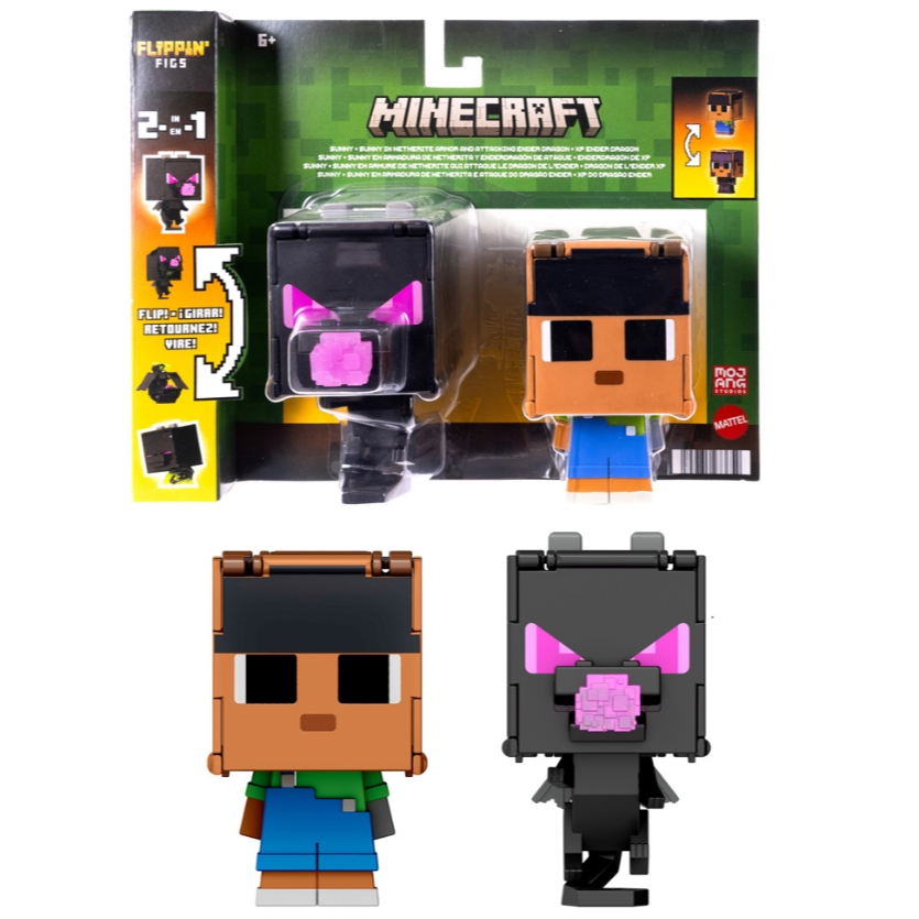 [a果子狸] <美泰兒> MINECRAFT 反轉角色系列二入組 (吊卡) 原價1049 創世神 麥塊