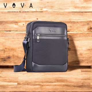 【寧寧精品】台中35年皮件店 VOVA 沃汎 藍色直式防潑水斜背包-/VA138M005-NY 男背包區 側背包