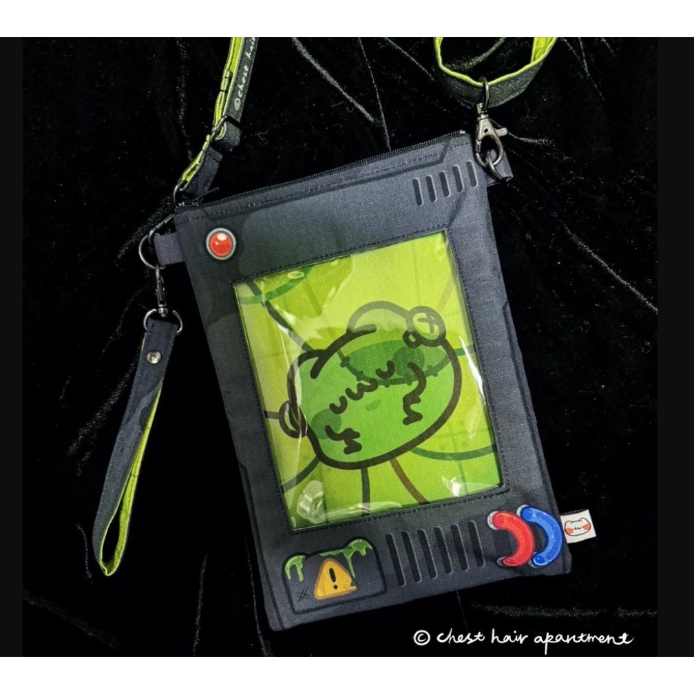 [絕版現貨]胸毛公寓 喵喵怪 科學怪喵包