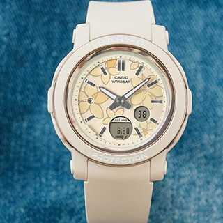 CASIO 卡西歐 BABY-G 精緻優雅花卉 雙顯女錶 BGA-290FL-4A