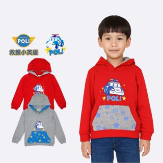 POLI 波力 男童長袖帽T /現貨正版 POLI 長袖 上衣 男童長袖 童裝 POLI長袖 POLI童裝 P2211