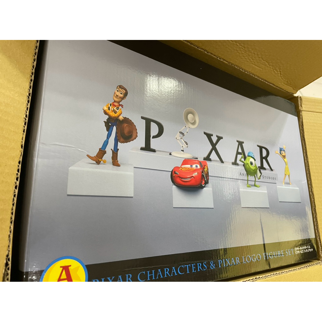 全新 日版 現貨 happy賞 一番賞 2025 PIXIR 皮克斯 迪士尼 A賞 皮克斯角色與皮克斯Logo模型