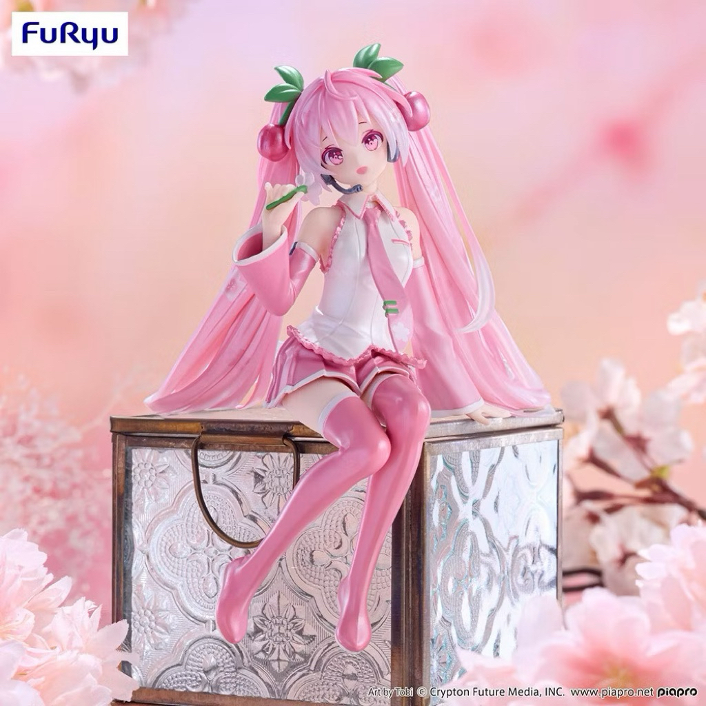 ⭐️PIPI HAPPY⭐️日貨倉庫 初音未來 櫻初音 珍珠Ver 泡麵蓋 日版 公仔 景品