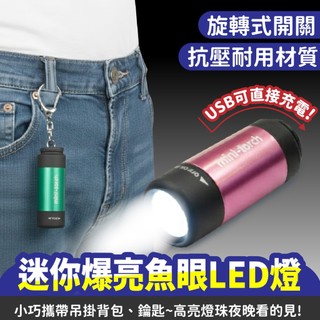 Xilla 迷你爆亮魚眼LED燈 汽機車廂照明 鑰匙圈手電筒 夜間找物防身 停電應急必備 輕巧便攜 隨身掛