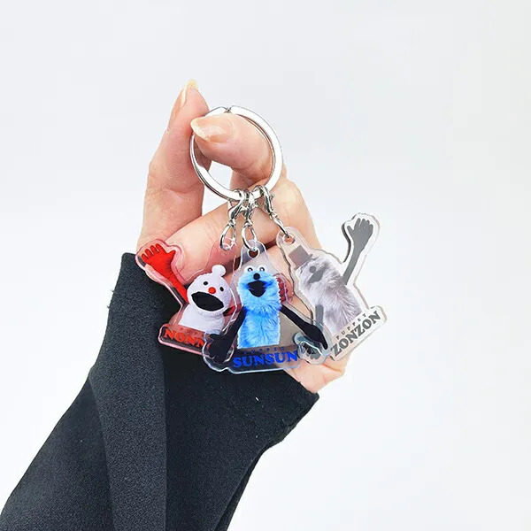 【百花屋】 T'S Factory 帕比順順 PUPPET SUNSUN 壓克力鑰匙圈 全員款 (順順,諾諾,宗宗)