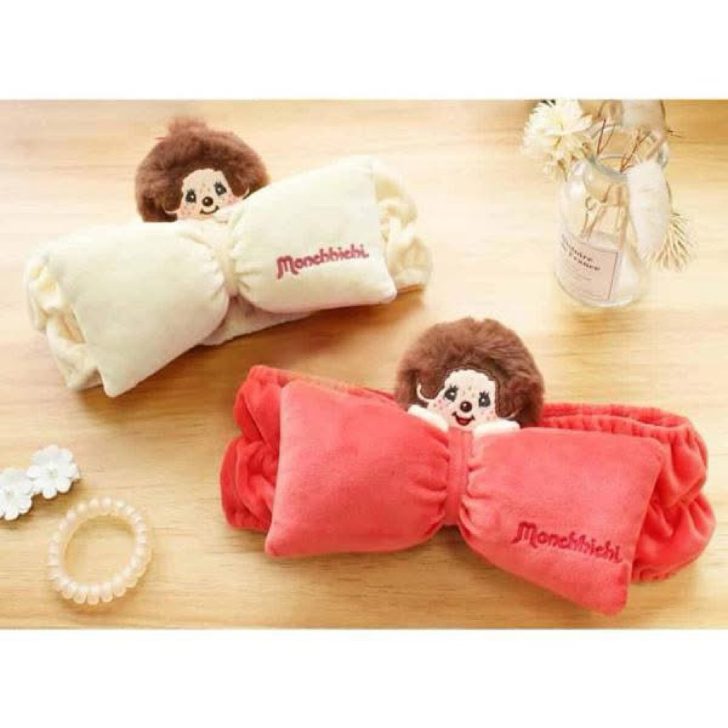 #現貨#鹿鹿鈞日本代購/日本Monchhichi/日本蒙奇奇 前髮居家髮帶 /蒙奇奇男孩/蒙奇奇女孩